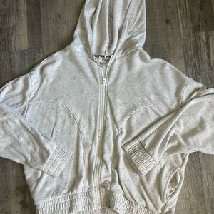 Victoria's Secret Pink Speckled Zip-Up Hoodie
